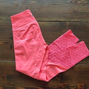 ZYIA flower power luxe leggings with pockets